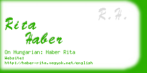 rita haber business card